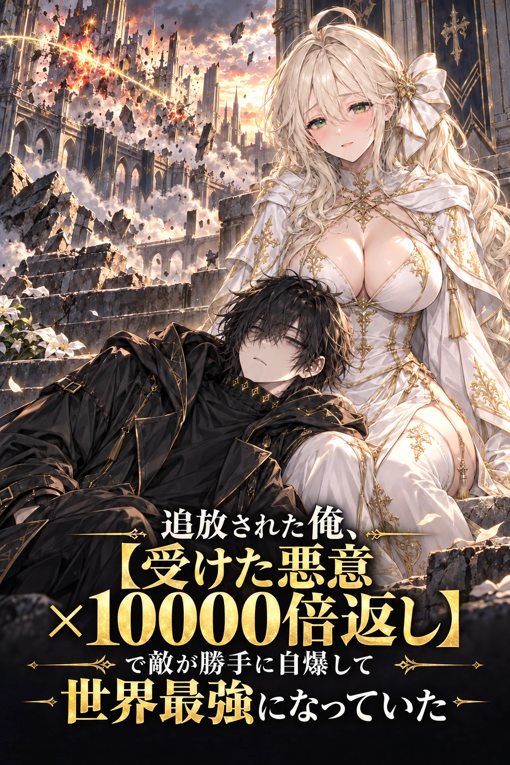 追放された俺、【受けた悪意×10000倍返し】で敵が勝手に自爆して世界最強になっていたの作品画像