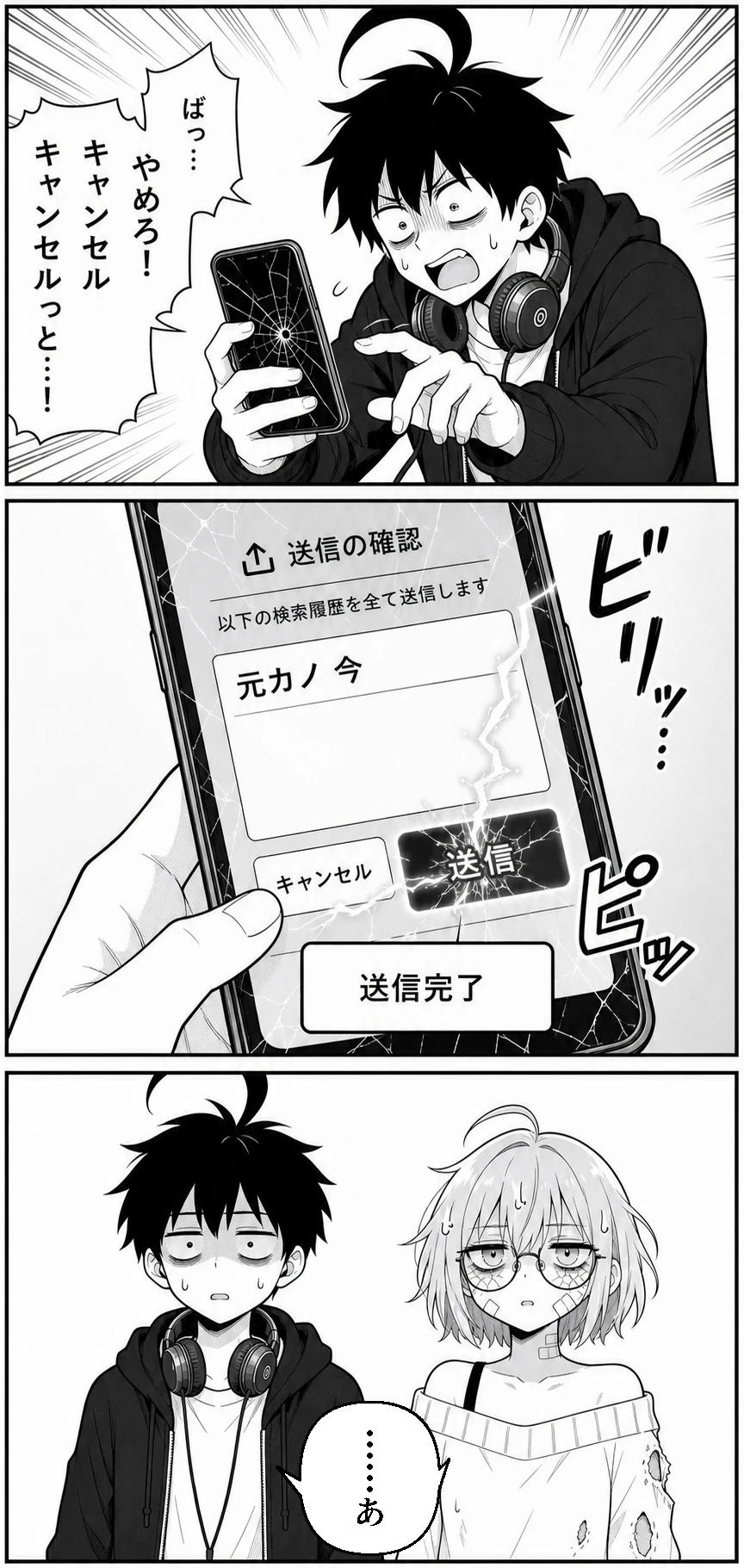 バキスマちゃん 第1話 検索履歴を握るバキバキスマホちゃん 4ページ