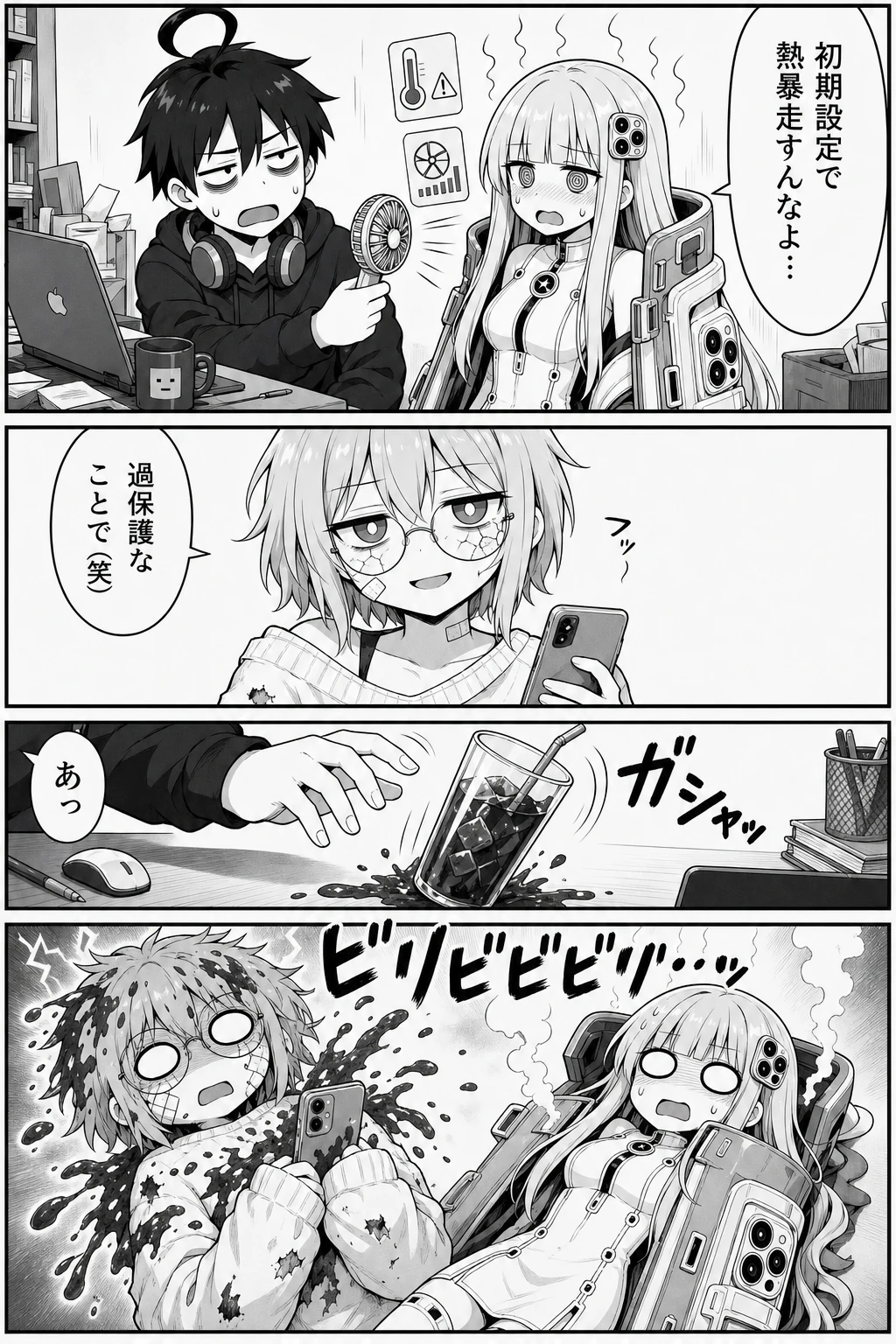 バキスマちゃん 第2話 会社支給の最新AIスマホが来た日 4ページ