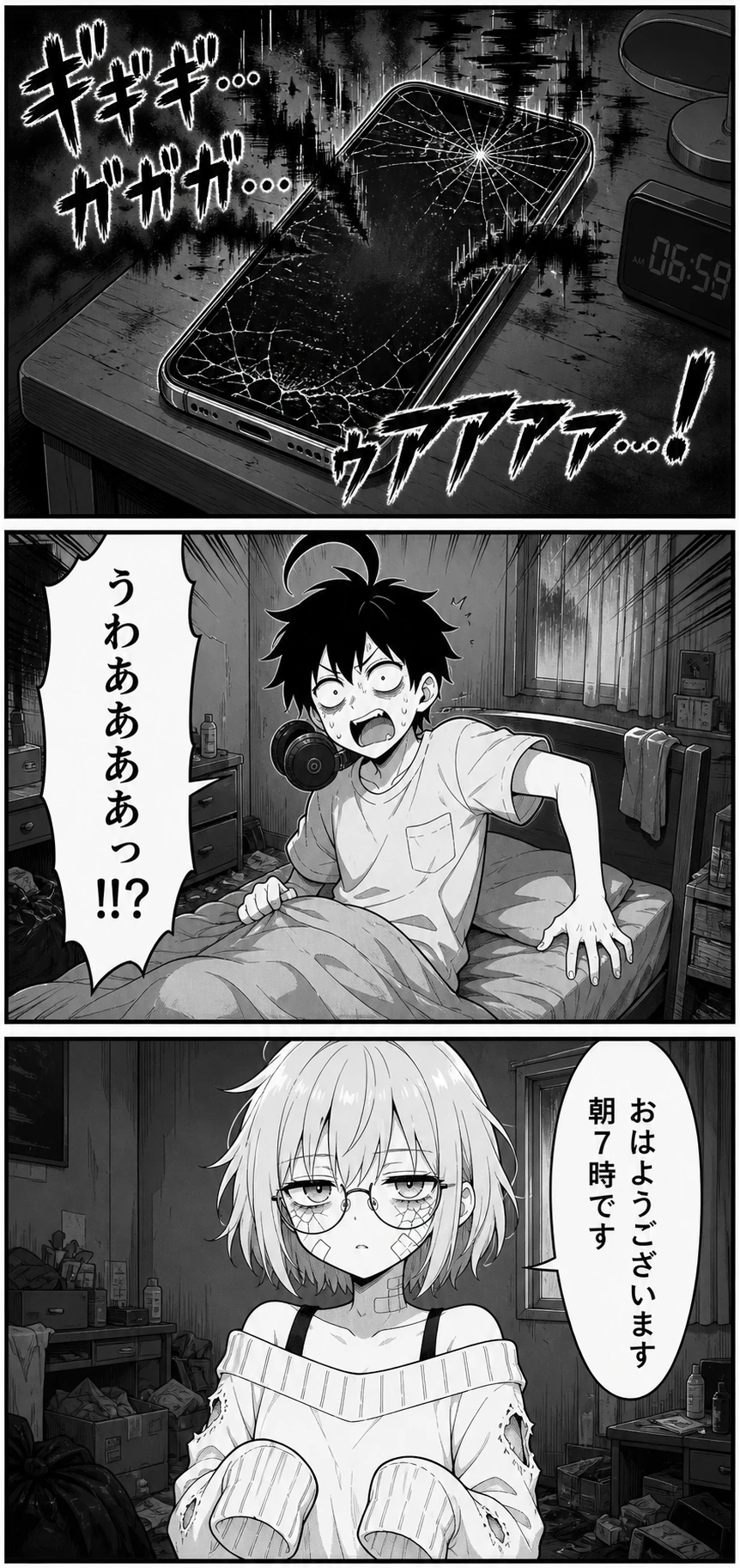 バキスマちゃん 第3話 絶対に起きたい朝のアラーム 1ページ