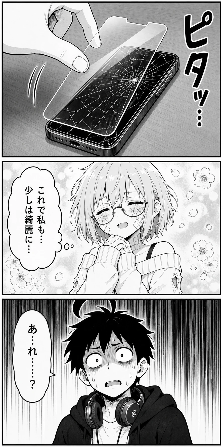 バキスマちゃん 第4話 保護フィルムを貼ってあげた日 3ページ
