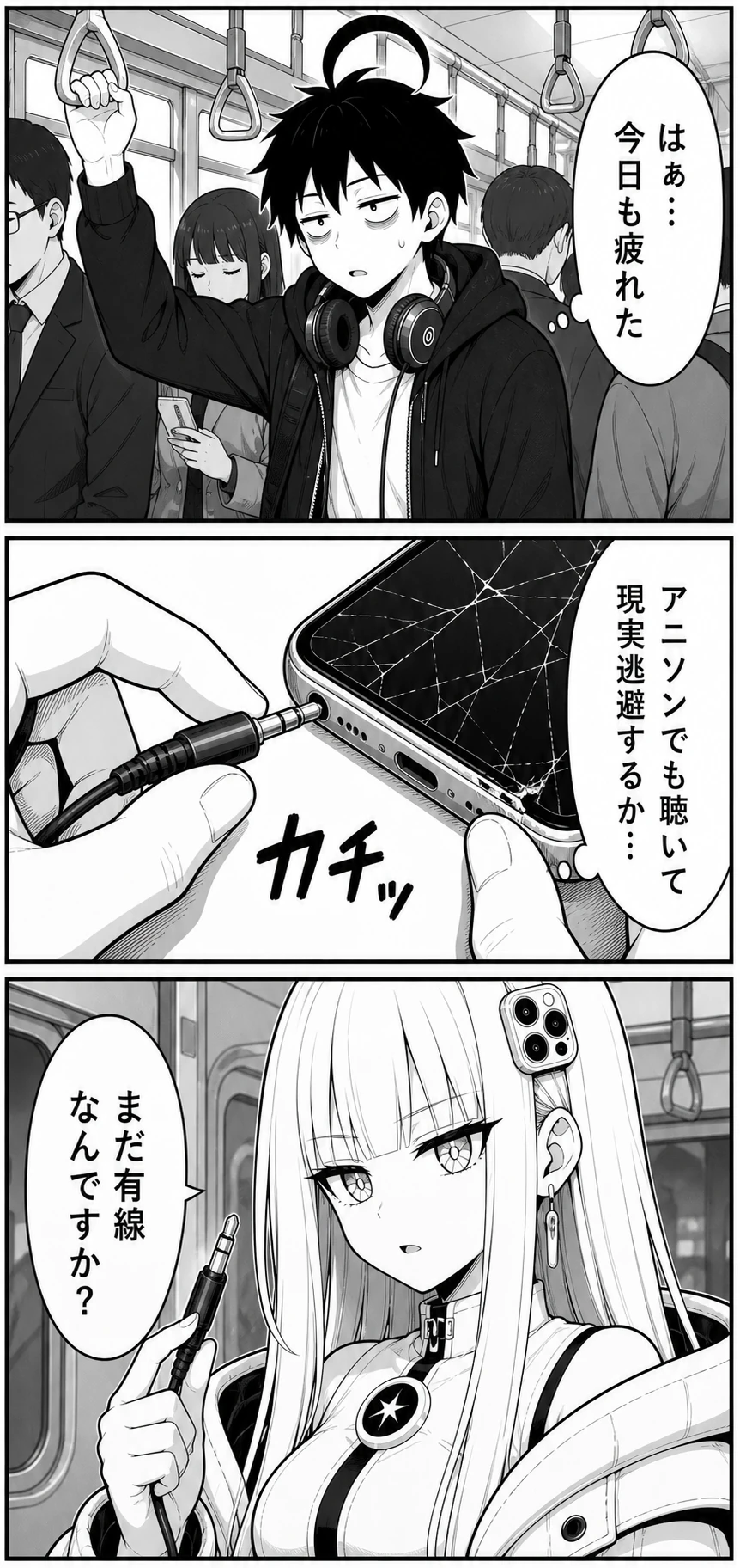 バキスマちゃん 第6話 イヤホンを挿したはずなのに 1ページ