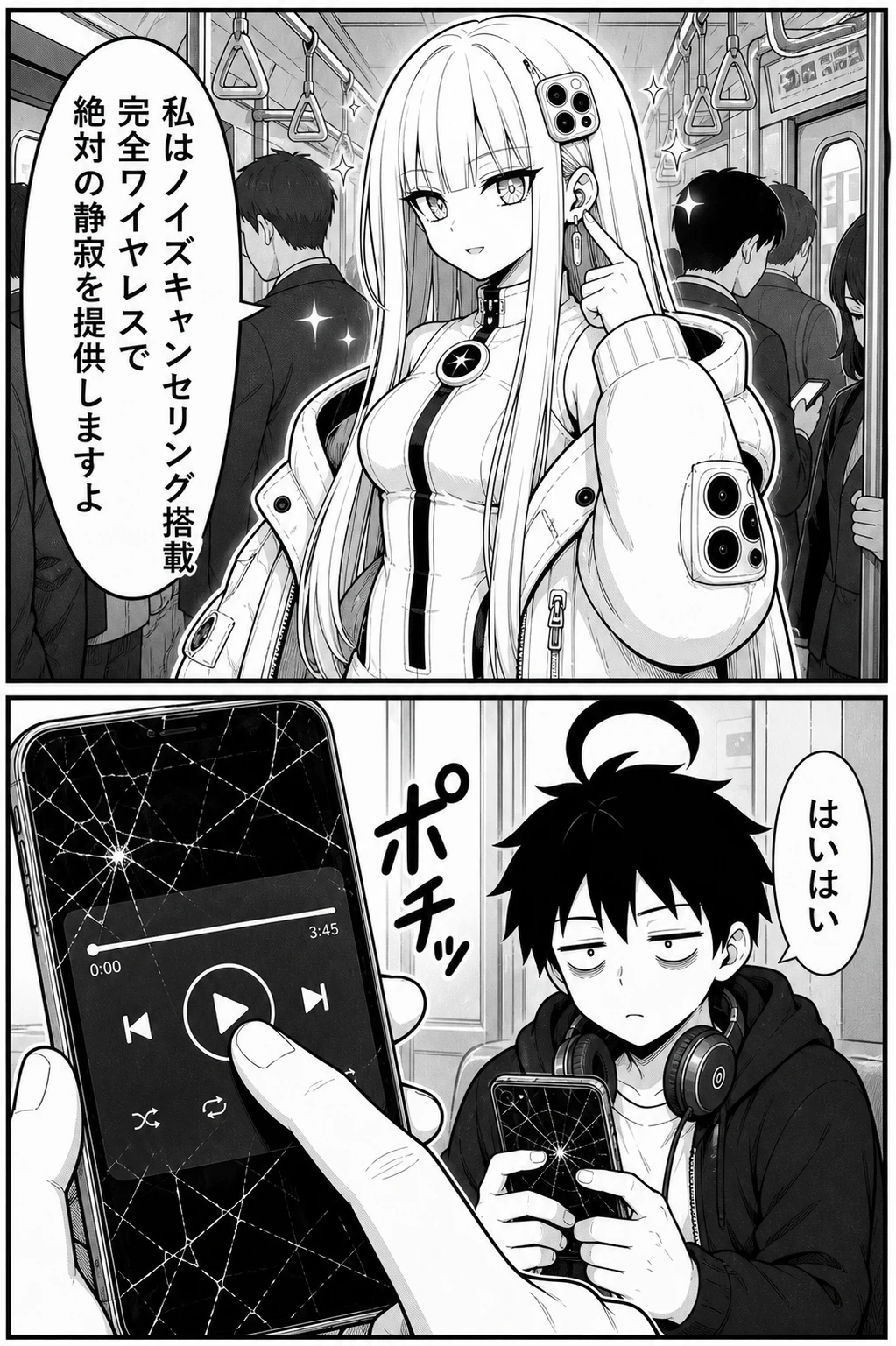 バキスマちゃん 第6話 イヤホンを挿したはずなのに 2ページ