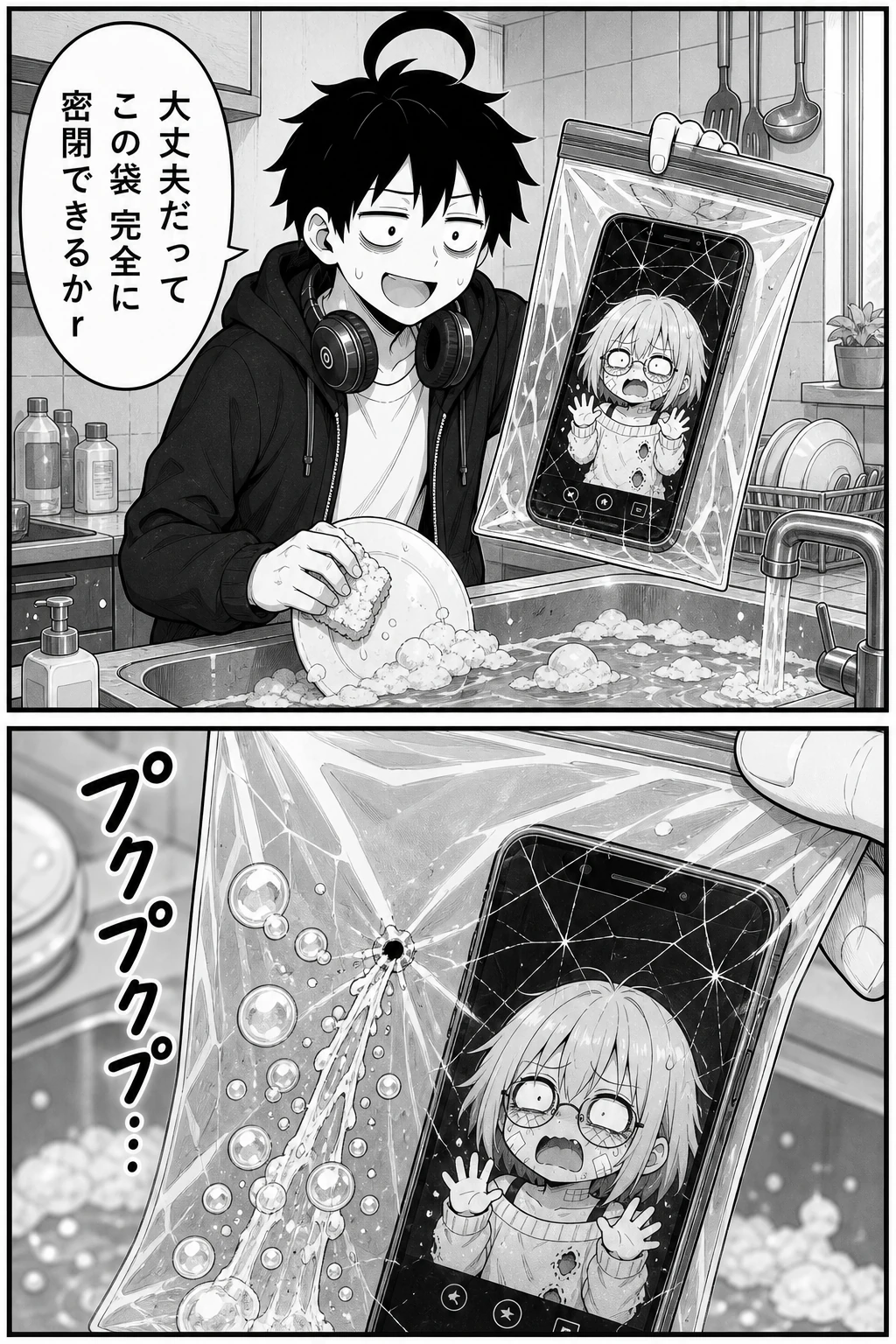 バキスマちゃん 第7話 ジップロック防水 2ページ