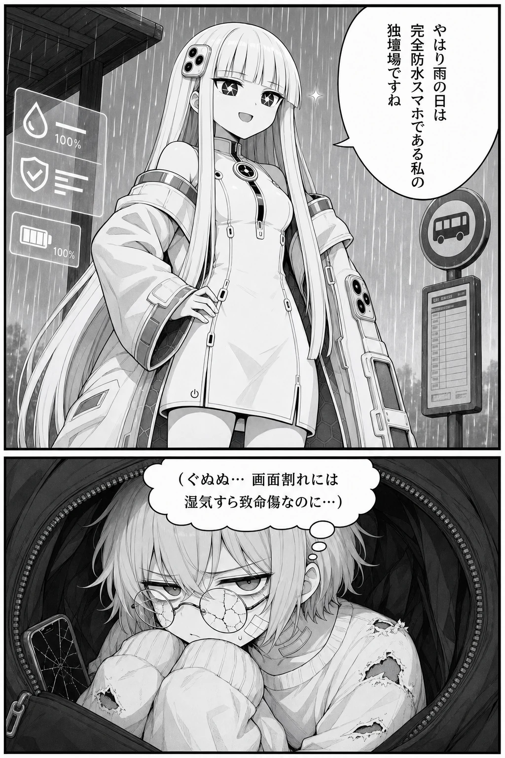 バキスマちゃん 番外編1 雨雲レーダーと古い写真 2ページ