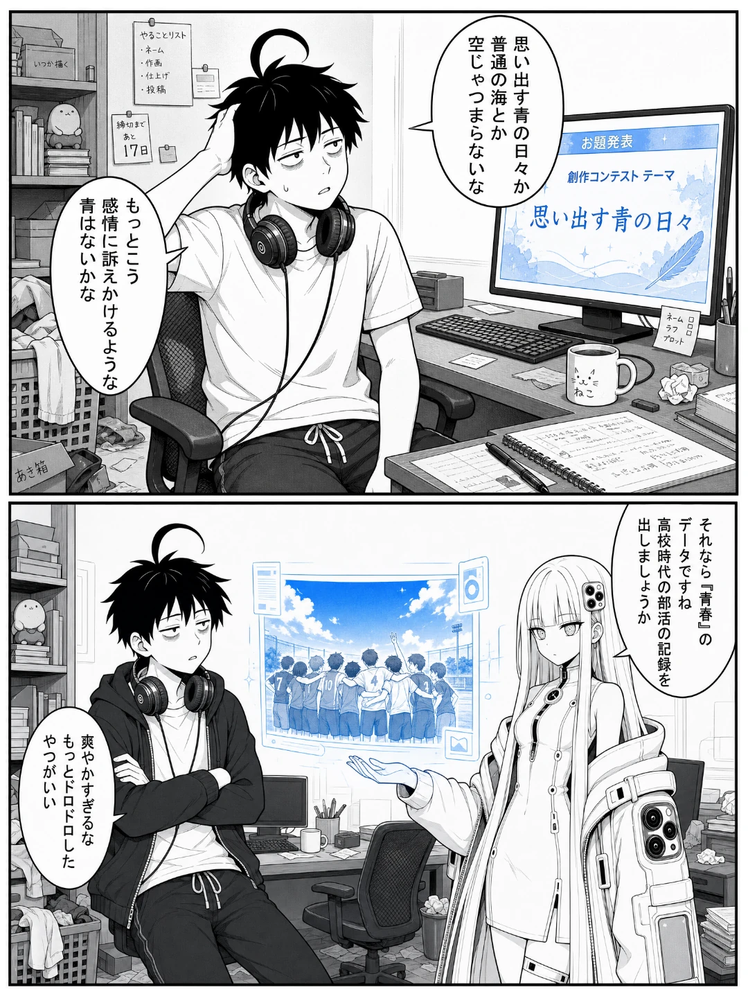 バキスマちゃん 番外編2 顔面ブルーの青春データ 1ページ
