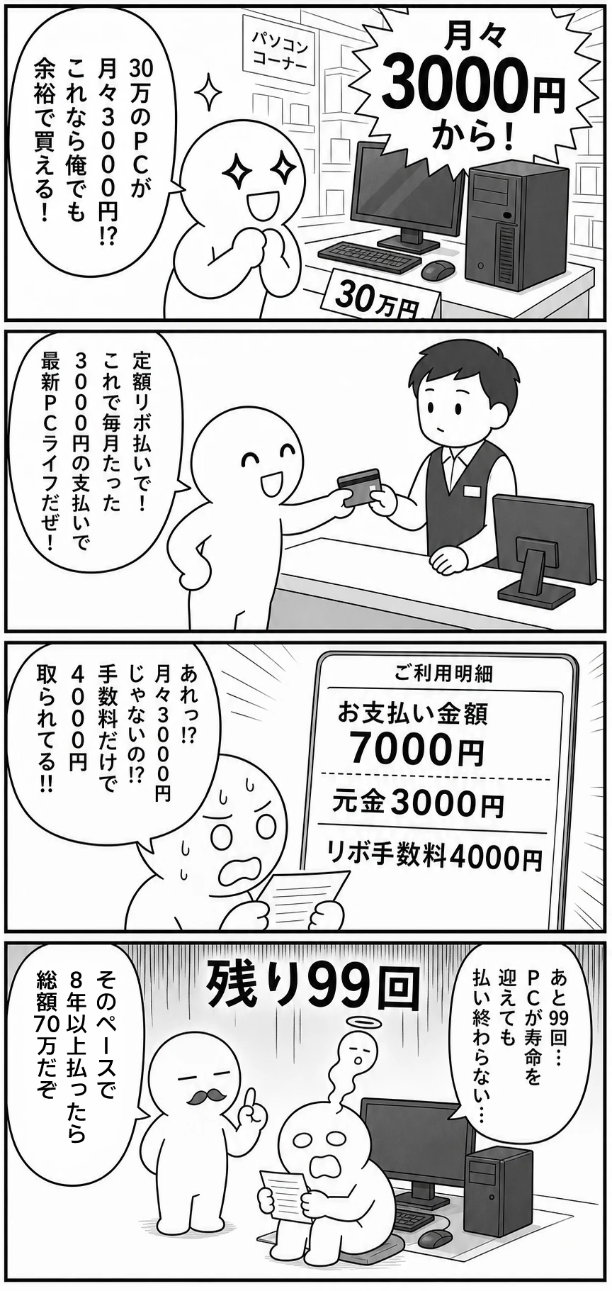 今日もバグってる 第50話 月々3000円 1ページ