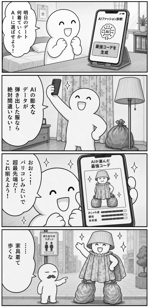 今日もバグってる 第67話 AIファッション診断 1ページ