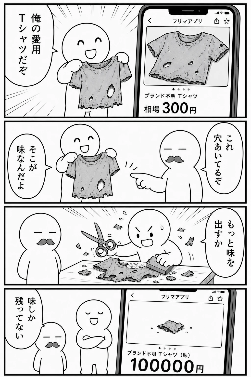 今日もバグってる 第68話 相場300円の愛用Tシャツ 1ページ