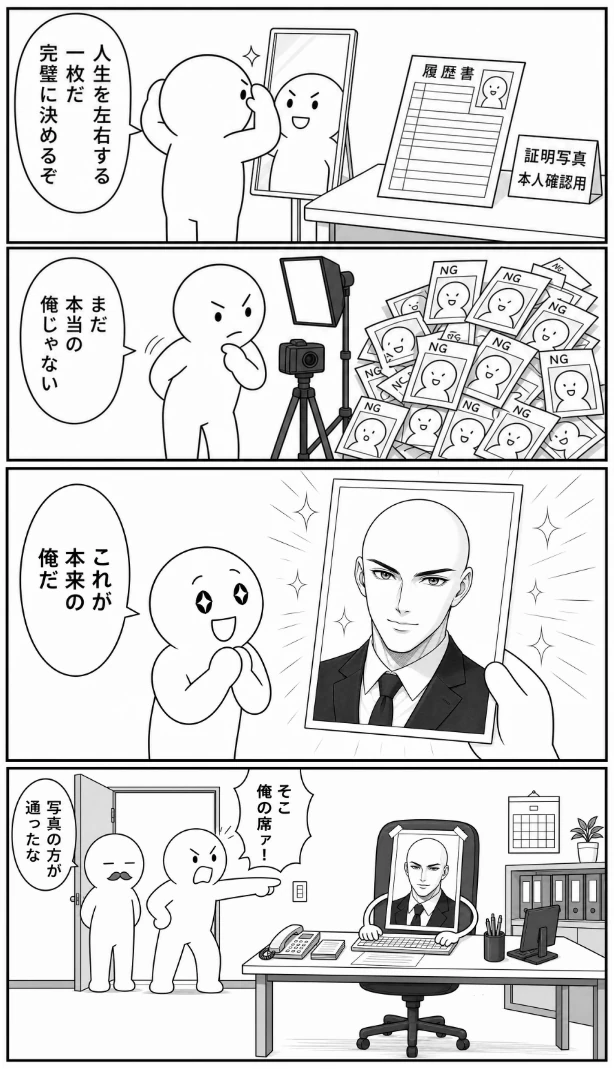 今日もバグってる 第75話 証明写真の本人確認 1ページ