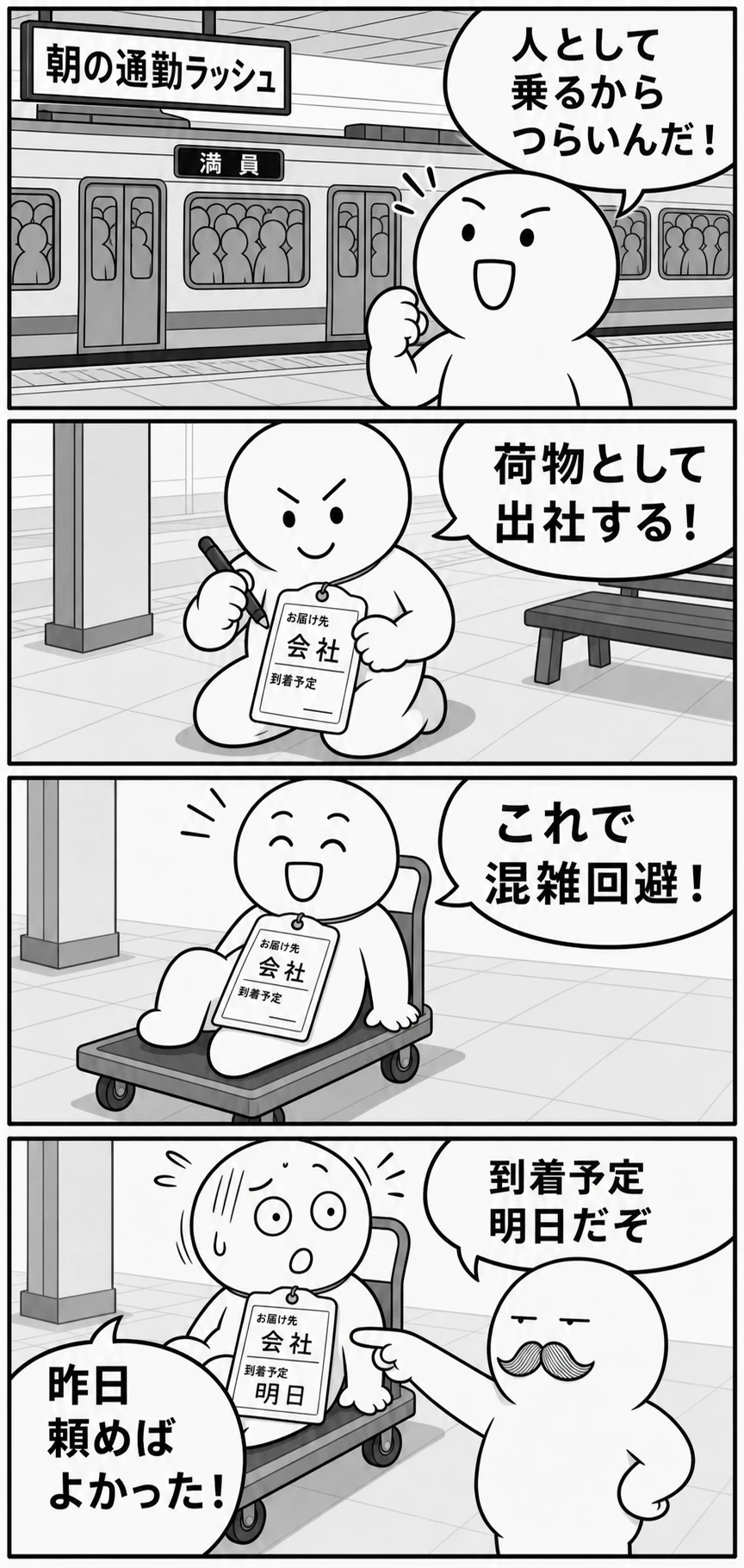 今日もバグってる 番外編2 満員電車回避 1ページ