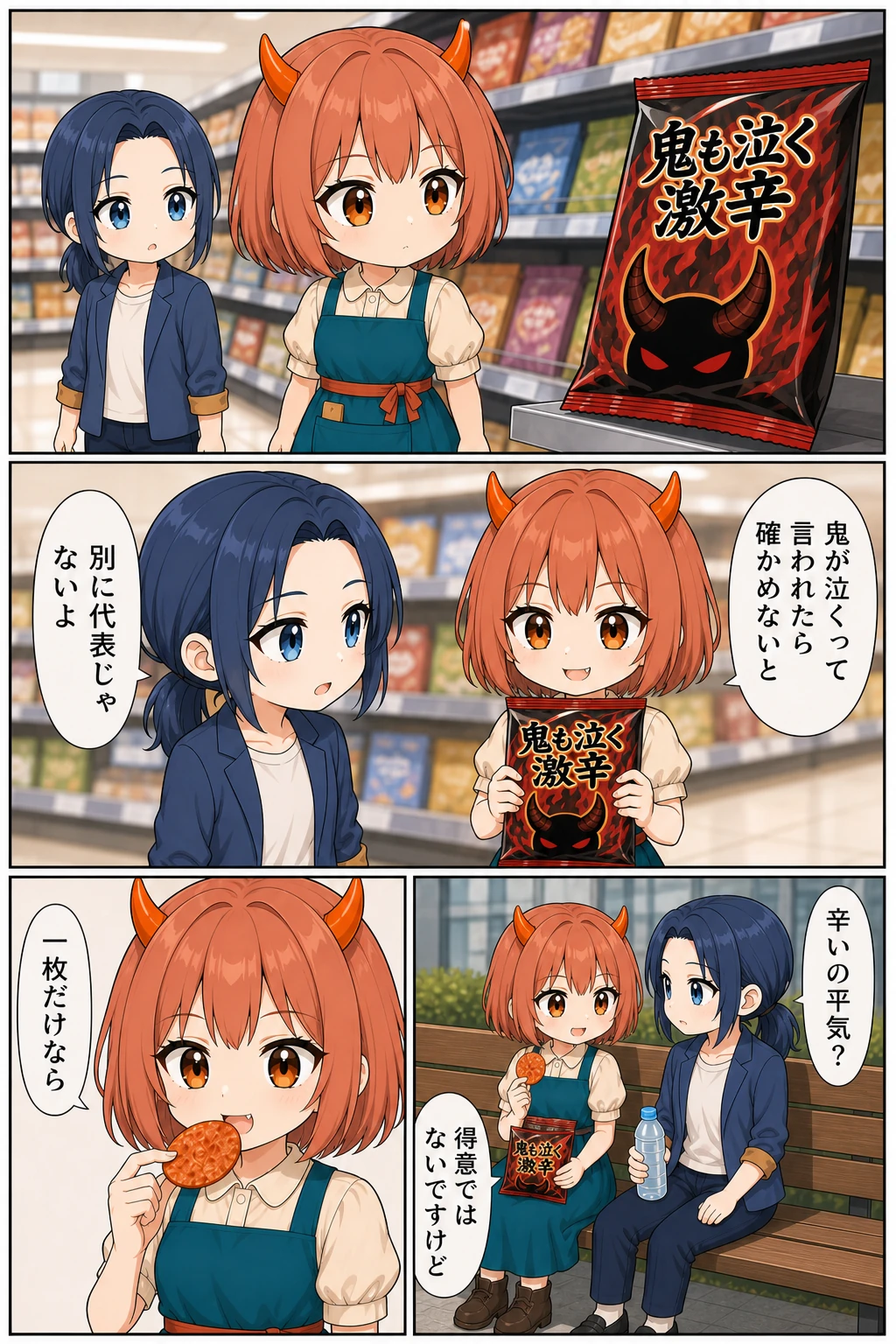 くれなとこよい 第6話 鬼も泣く激辛せんべい 1ページ