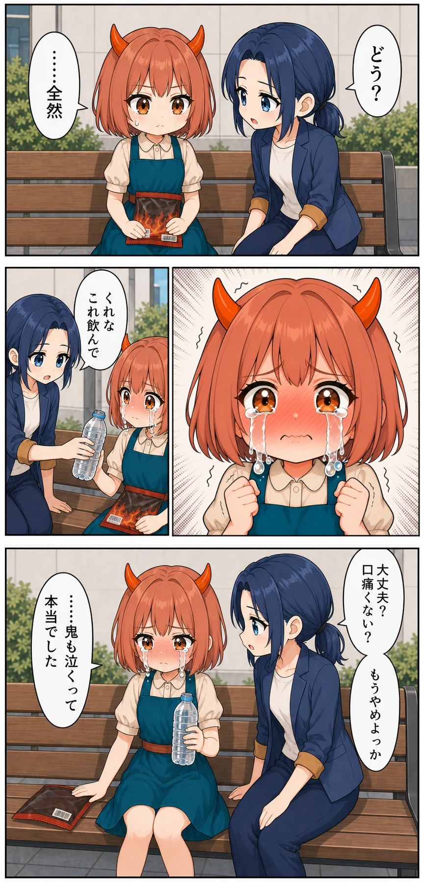 くれなとこよい 第6話 鬼も泣く激辛せんべい 2ページ