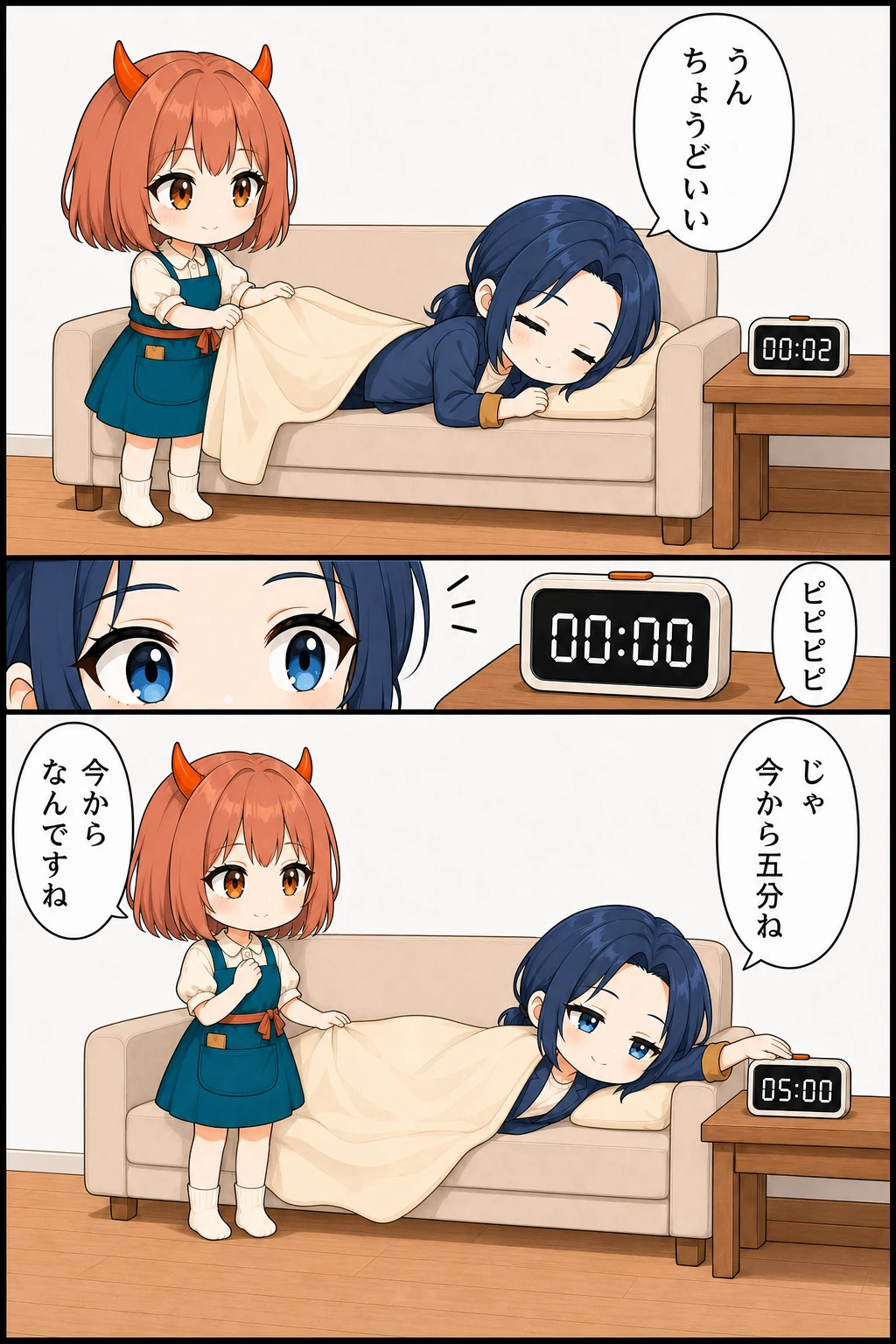 くれなとこよい 第7話 5分休憩のフル装備 2ページ