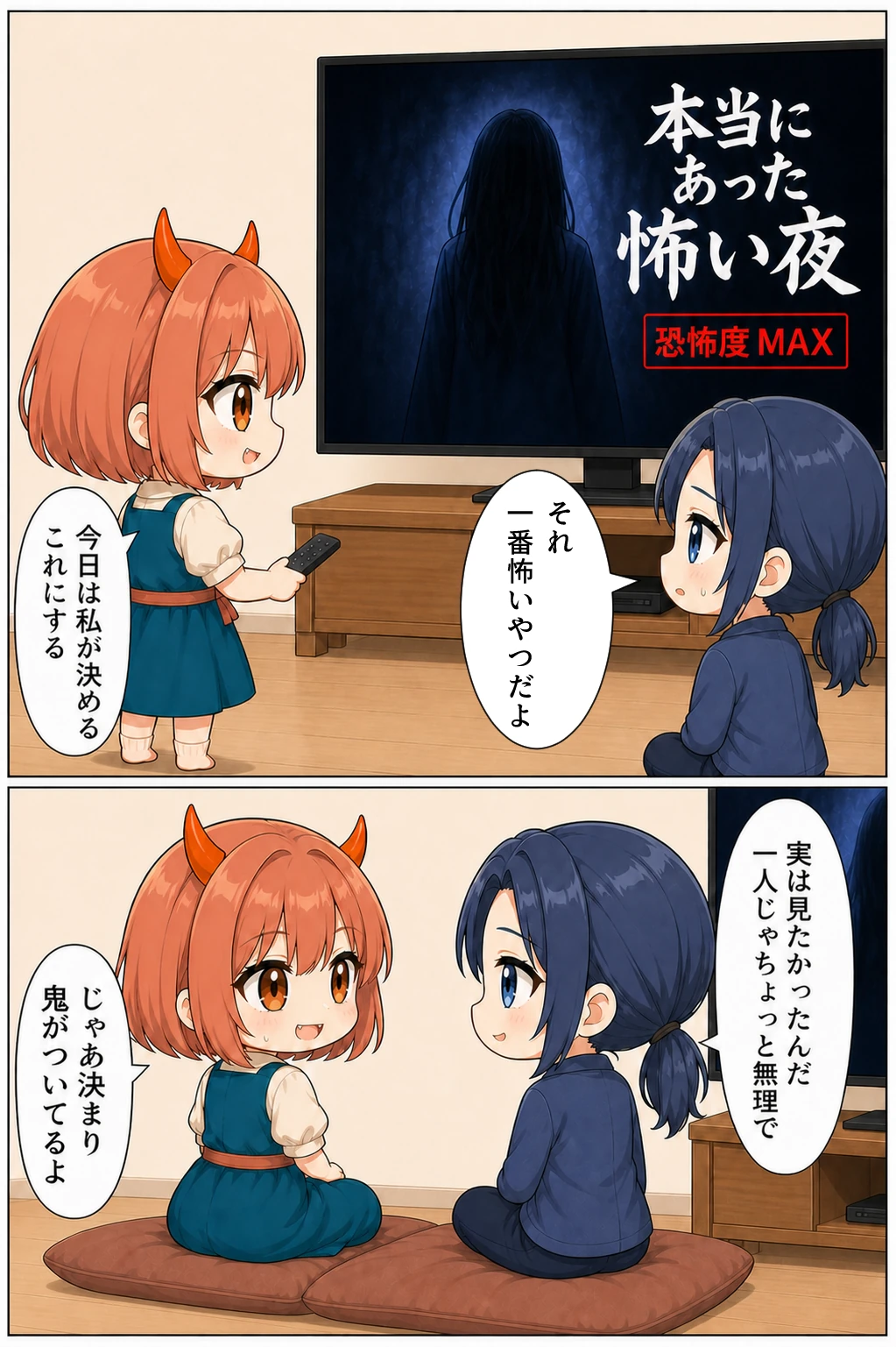 くれなとこよい 第8話 恐怖度MAXを選ぶ鬼 1ページ