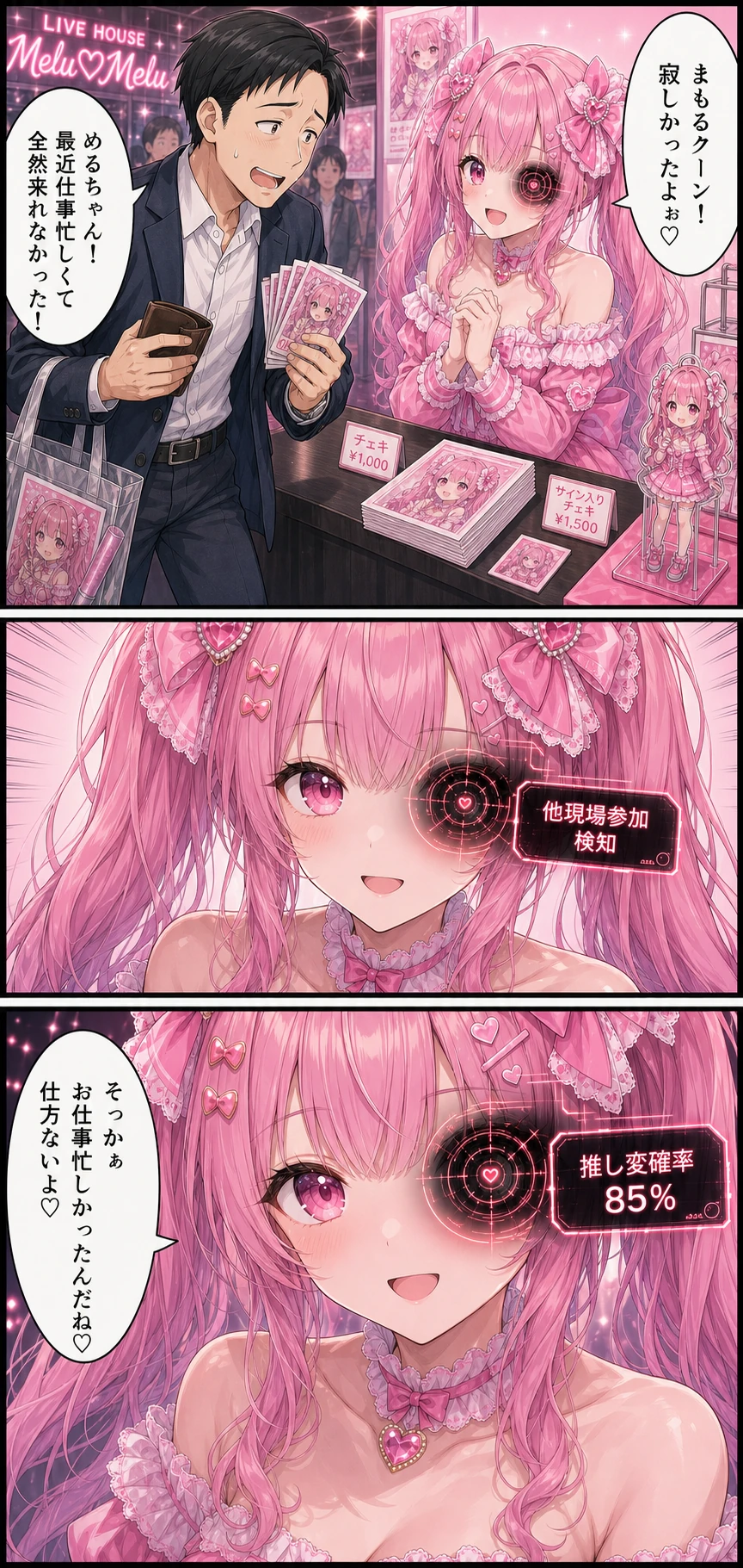めるめる 第3話 推し変がバレたファンへの一番怖い対応 1ページ