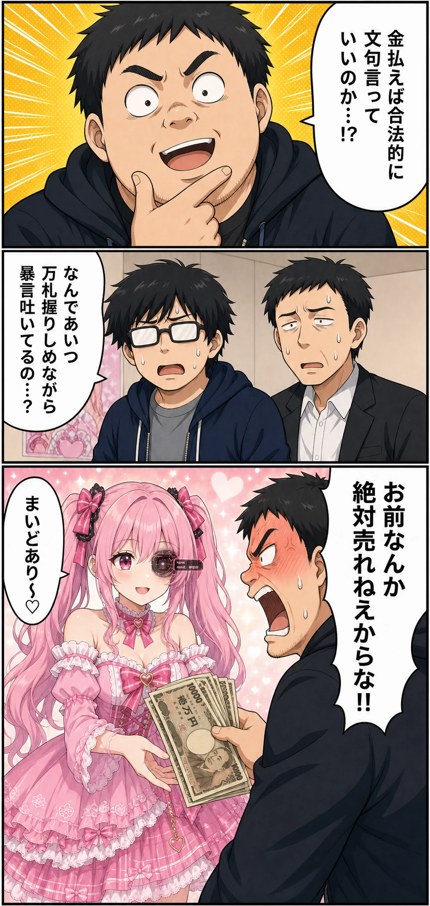 めるめる 第8話 文句を言いに来たアンチと笑顔のめるめる 2ページ