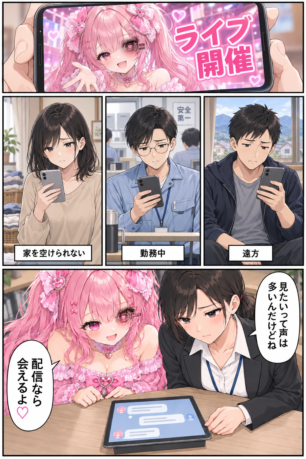 めるめる 第14話 在宅でも見えてるよ 1ページ
