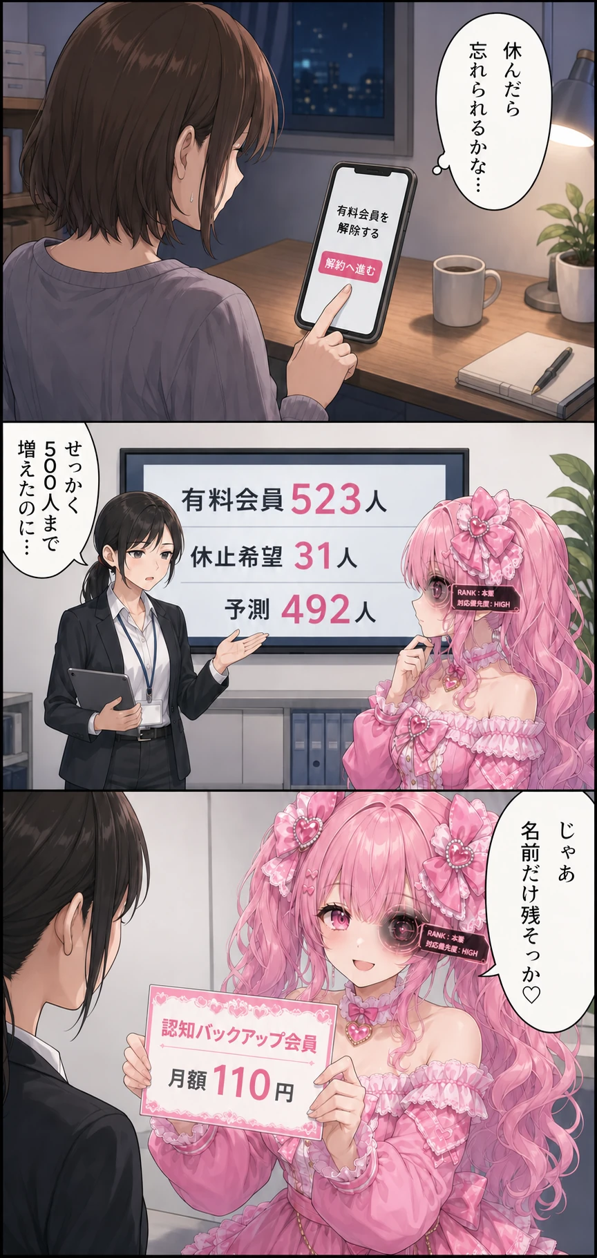 めるめる 第15話 認知バックアップ 1ページ